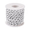 Aluminium Curb Chains, Unwelded, Silver, 12x6.5x1.5mm