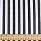 Cotton Fabric with Strip Pattern, Rectangle, Black, 1000x1600x0.2mm