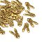 Tibetan Style Alloy Pendants, Cadmium Free & Lead Free, Dance Shoes with Bowknot, Antique Golden, 21x12.5x2mm, Hole: 2mm, about 810pcs/1000g