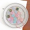 Opaque UV Plating Acrylic Beads, Iridescent, Flower, Mixed Color, 19.2x18.7x9.6mm, Hole: 3mm