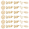 Alloy Links Connectors, Mixed Shapes, Light Gold, 30pcs/box