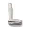 304 Stainless Steel Charms, Letter Charm, Letter L, 9.5x6.5x3mm, Hole: 1.6mm