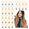 Alloy Enamel Dreadlocks Beads, Braiding Hair Pendants Decoration Clips, Star, Mixed Color, 32mm, 8 style, 4pcs/style, 32pcs/set
