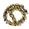 Handmade Foil Lampwork Beads Strands, Cat, Dark Khaki, 13x15x11~11.5mm, Hole: 1.2~1.6mm, about 20pcs/strand, 11.89''(30.2cm)