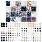 Transparent & Opaque Acrylic Beads, Round, Mixed Color, 7~8x7~8mm, Hole: 1.5~2mm