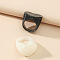 Acrylic Finger Rings Sets for Women, Heart, Mixed Color