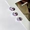 Resin Finger Rings, Round, Plum, US Size 8(18.1mm)