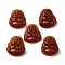 Natural Carnelian Pendants, Dyed & Heated, Buddha Charms, 17.5x15.5x5mm, Hole: 1mm