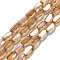 Electroplate Glass Beads Strands, Oval, Faceted, Peru, 6x3.5x2.5mm, Hole: 1mm, about 53~54pcs/strand, 11.73''~12.01''(29.8~30.5cm)