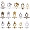 Alloy/Brass Toggle Clasps, Mixed Color, 140x108x30mm, 60set/box