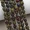 Natural Dragon Blood Beads Strands, Tumbled Stone, Nuggets, 7~11x7~9x5~7mm, Hole: 1.2mm, about 21~23pcs/strand, 7.09~7.48''(18~19cm)