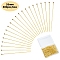 Brass Ball Head Pins, for Jewelry Making, Golden, 22 Gauge, 35x0.6mm, 300pcs/box