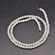 Natürliche weiße Jade runde Perle Stränge G-G735-08-12mm-2