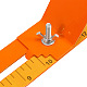 DIYパラシュートコードブレスレット  ステンレスフレームパラシュートコードジグ付き  ランダムカラーパラシュートコード  プラスチックの留め金  オレンジ  38.3x9.8x5.5cm TOOL-WH0042-03B-3