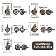 SUNNYCLUE 10Pcs Cage Charms Brass Locket Charms Chime Ball Bulk Antique Bronze Cage Charm for Jewelry Making Charm Hollow Perfume Diffuser Charm Necklace Keychain Supplies Adult DIY Art Craft KK-SC0003-05-2