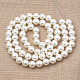 Brins de perles d'imitation en plastique écologique X-MACR-S285-4mm-05-2