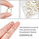 SUNNYCLUE 1 Box 24Pcs 4 Styles Leverback Earring Findings Leverback French Earring Hooks Wire Earring Findings for Jewelry Making Earring DIY Making KK-SC0002-28G-3