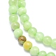 Natürliche weiße Jade perlen Stränge G-K310-C14-4mm-3