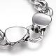 304 Stainless Steel Curb Chain Bracelets BJEW-F274-01AS-3
