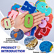 Fashewelry 39 pièces 39 style tissu de broderie informatisé fer sur/coudre sur les patchs DIY-FW0001-17-3