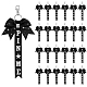 24 portachiavi in poliestere e strass&nbsp;KEYC-TW0001-01-1
