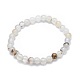 Natürliche Achat Perlen Stretch Armbänder BJEW-K212-A-004-1