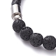 Bracelets cordon en cuir unisexes BJEW-JB04852-01-2