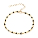 Messing handgefertigte Perlenkette Armbänder & Halsketten Schmuck-Sets SJEW-JS01139-8