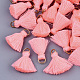 Polycotton(Polyester Cotton) Tassel Pendant Decorations X-FIND-S280-15-1