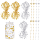 Nbeads 10m 2 Farben künstliche Perlenschnüre Perlen für schwimmende Kerzen KY-NB0001-32-1