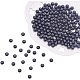 PandaHall Elite 400 pcs Pearlized Glass Pearl Round Beads for Jewelry Making HY-PH0001-6mm-080-5