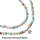 SUNNYCLUE 1 Bag DIY 108 Mala Prayer Beads Wrap Bracelets Necklace Making Kit Natural Amazonite Gemstone 8mm Jewelry Starter Kit DIY-SC0005-46-5