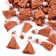 Décorations pendentif pompon en polycoton (coton polyester) FIND-T052-13K-1
