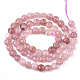 Chapelets de perles aux fraises en quartz naturel G-T108-14-2