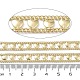 Rack Plating Brass Curb Chains CHC-F018-07G-01-2