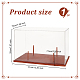 Transparent Acrylic Rugby Ball Display Case ODIS-WH0099-15-2