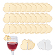 Etichetta con ciondoli per bicchiere di vino in acrilico nuvola AJEW-WH0248-383B-1