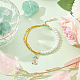 Hobbiesay 48pcs 8 pendentifs ange en perles de verre de couleur PALLOY-HY0001-02-5