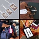 Chgcraft 100pcs 2 cordes d'étiquette de bagage en plastique de style et des sangles sécurisées DIY-CA0004-94-4