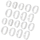 Unicraftale 18 Uds anillo de banda en blanco de acero inoxidable 9 tamaños con inscripción láser anillo de dedo en blanco liso anillo de boda hipoalergénico de metal anillo liso clásico para hacer joyas de regalo RJEW-UN0002-57-1