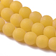 Frosted Opaque Glass Bead Strands X-FGLA-G002-A09-3