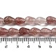 Abalorios de cuarzo natural de fresa hebras G-P520-B11-01-5