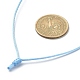 Fabricación de collar de cordón de nailon trenzado ajustable AJEW-JB01164-3