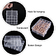 PandaHall 2 pcs 14 Grids Jewelry Dividers Box Organizer Rectangle Clear Plastic Bead Case Storage Container with Adjustable Dividers for Beads Jewelry Nail Art Small Items Craft Findings CON-PH0001-94-2