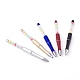 プラスチック製のボールペン  透明なアクリルビーズと  ミックスカラー  144.5x8~11.5mm AJEW-PE0003-1
