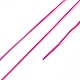 400mの平らな弾性クリスタルストリング  弾性ビーズ糸  ストレッチブレスレット作り用  濃いピンク  0.2mm  1 mm幅  約446.81ヤード（400m）/ロール NWIR-F011-03H-3