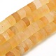 Natural Frosted Citrine Column Bead Strands G-L169-01-1