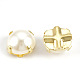ABS Plastic Imitation Pearl Shank Buttons BUTT-T002-10mm-01G-2