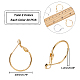 Brass Hoop Earrings KK-FH0001-34-5