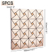 Квадратная мозаика алюминиевые пластиковые самоклеющиеся настенные наклейки DIY-WH0257-15B-4